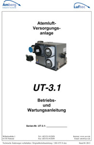 Atemluft Betriebs u. Wartungsanleitung UT 3.1